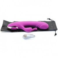 Rabbit Vibrator 20 Function Silicone Rechargeable PURPLE